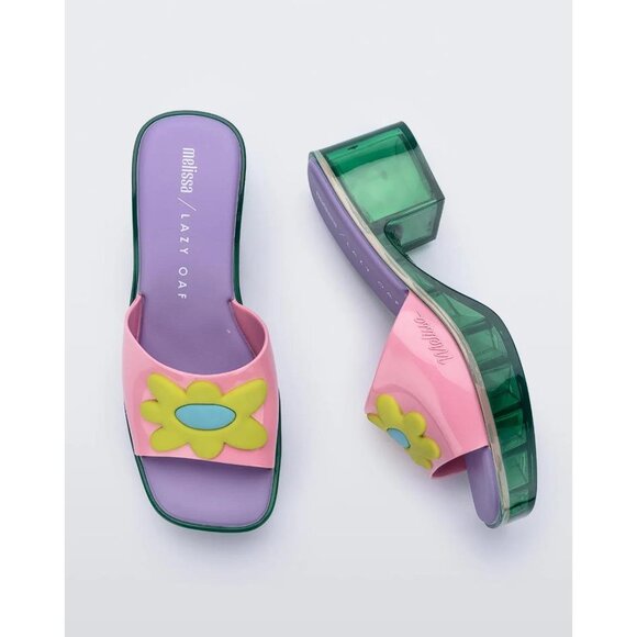 Melissa Shoes - MELISSA X LAZY OAF Women's Shape Sandal Size 9 In Pink
